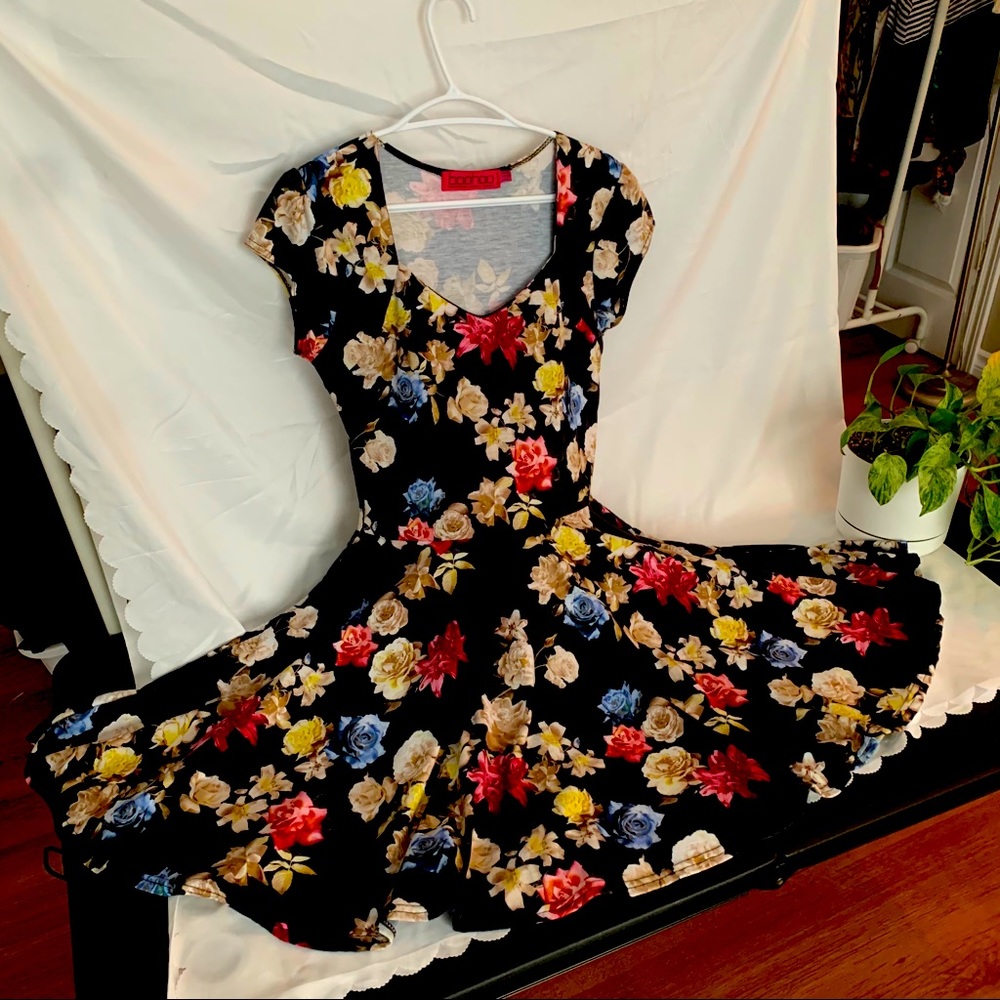 Vintage-Style Fit-n-Flare Dress